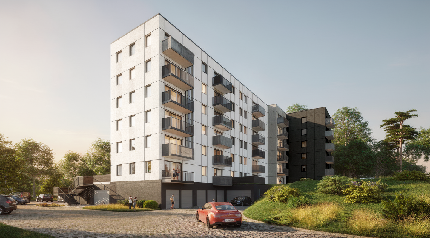 Wizualizacje osiedla wielorodzinnego – OK OFFICE - ujęcie 5